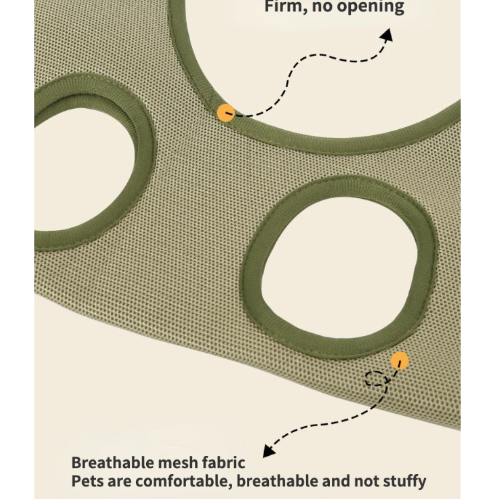 Cat Grooming Restraint Bag with Hammock – Safe & Stress-Free Grooming