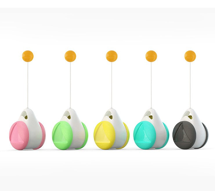 Interactive Cat Toy – Spinning Wheel & Swinging Ball