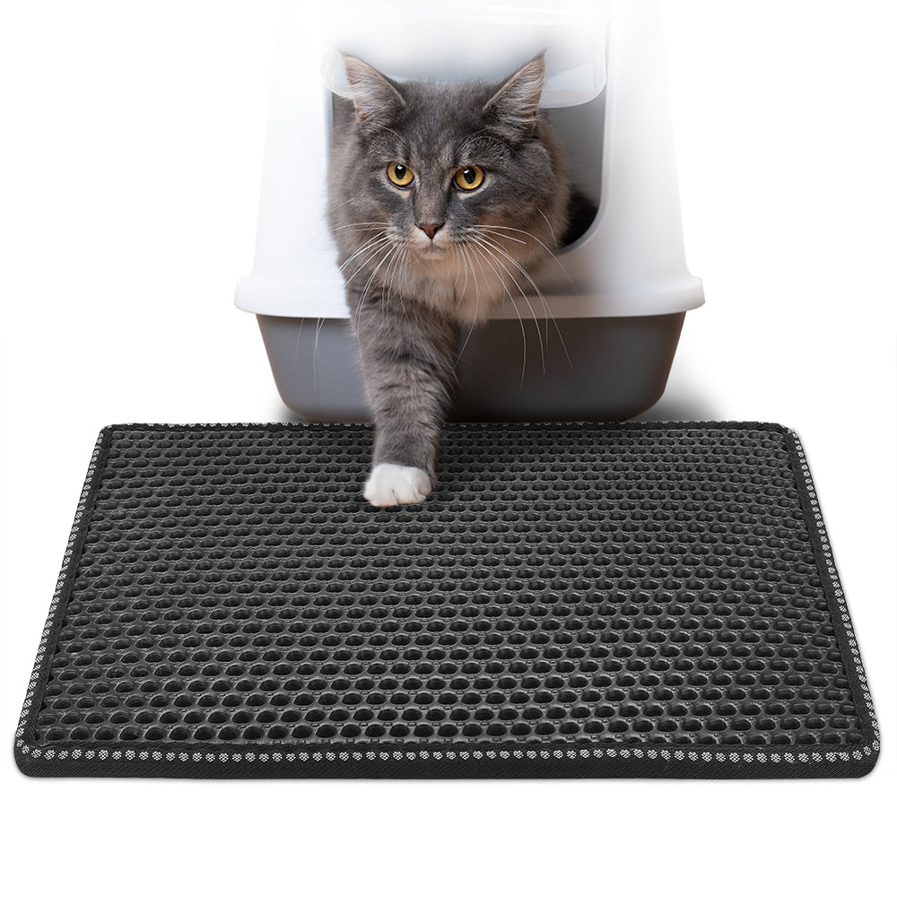 Cat Litter Trapping Mat – Non-Slip Kitty Litter Catcher